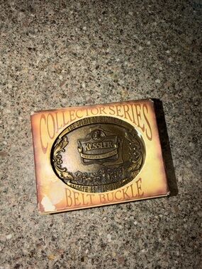 Vintage Kessler Collector Series Brass Belt Buckle